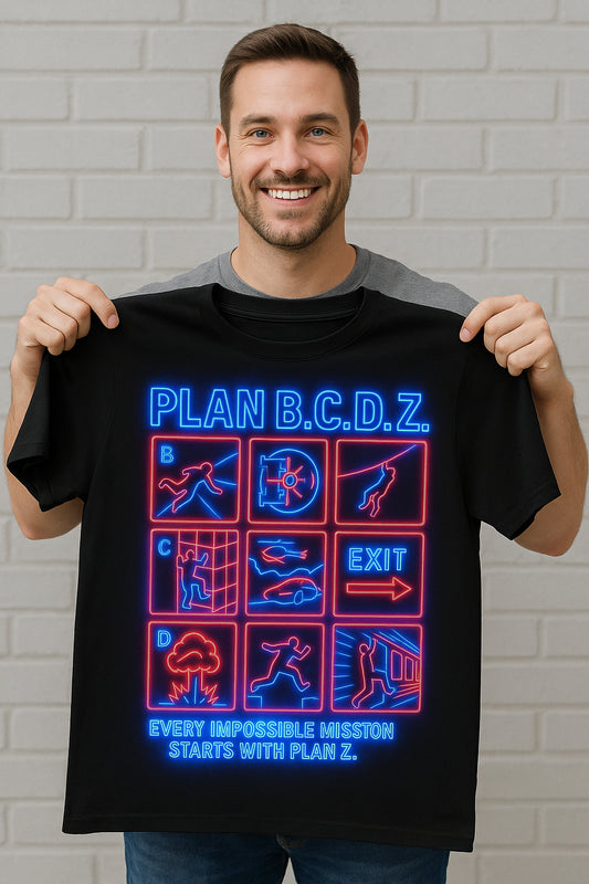 Neon Tactical Mission Plan B.C.D.Z Unisex T-Shirt