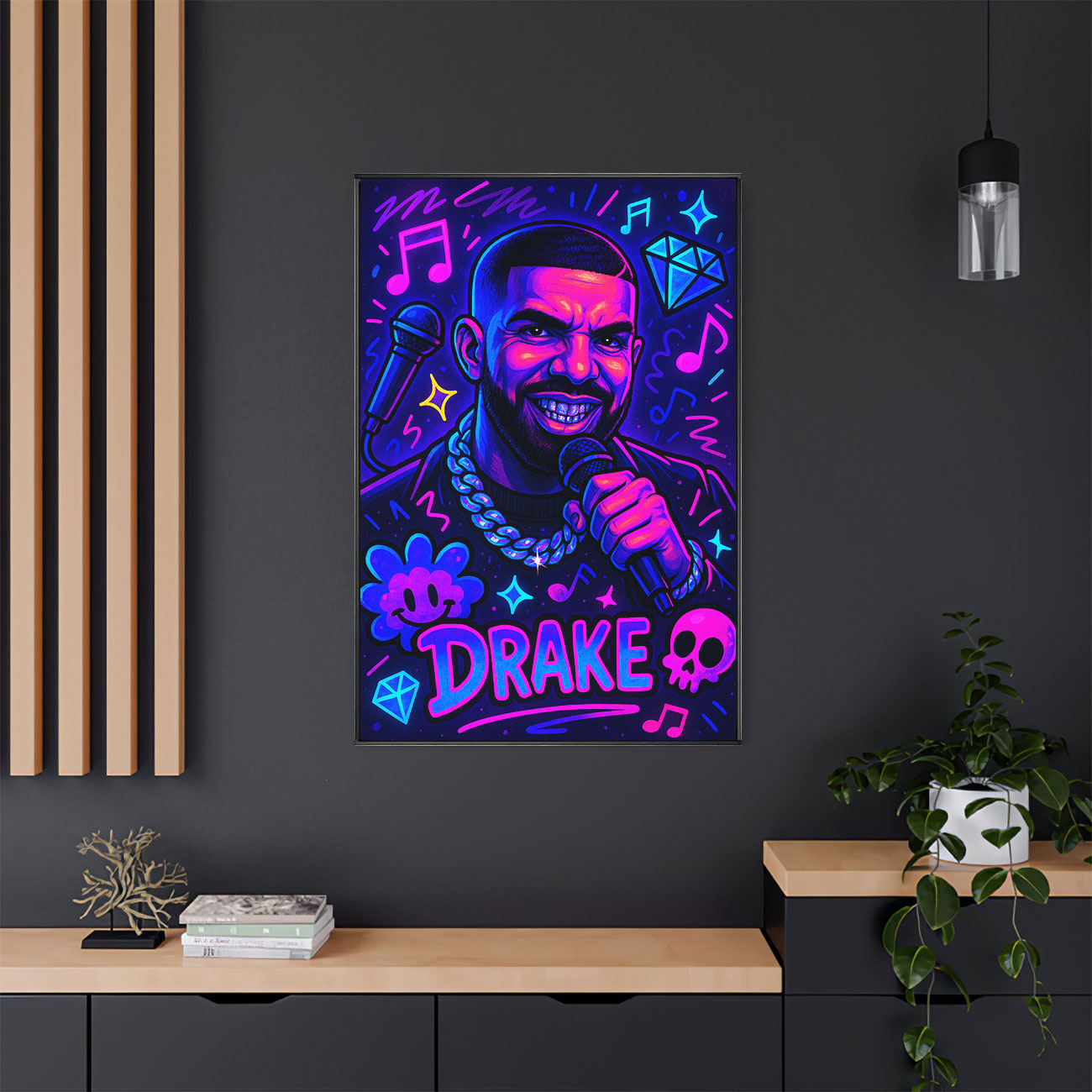 Urban Flow Pop Art Canvas – Iconic Rapper Wall Decor – Bichahomie.com